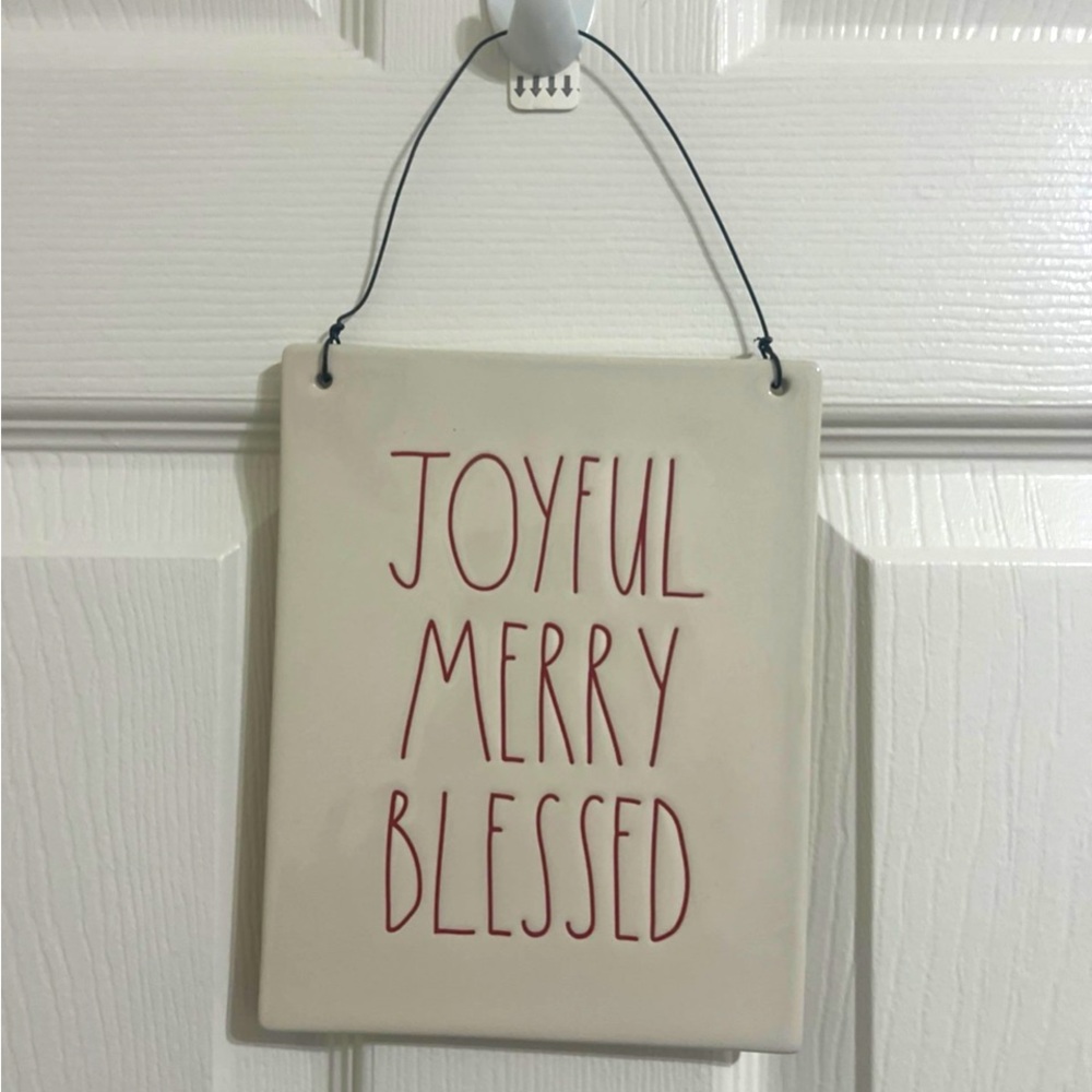 Rae Dunn Christmas Ceramic Sign